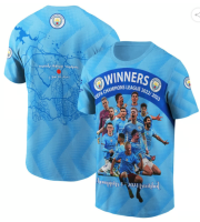 Manchester-City UEFA Champions League 2023 3D T-Shirt