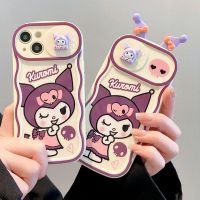 เคสโทรศัพท์แบบนิ่มลายการ์ตูนน่ารัก3D เคสโทรศัพท์ถ่ายภาพเครื่องป้องกันหูคู่สำหรับ iPhone 14 Pro Max 14Pro 14 Plus เคสกันกระแทกสำหรับ iPhone 13 Pro Max 13เคสโทรศัพท์เคสสำหรับ Apple 12 11 Kuromi เคสห่อหุ้ม