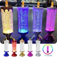 7-Color Gradient Fantasy Simulation Electronic LED Candle Atmosphere Fantasy Decorations For Christmas Birthday Wedding Lighting