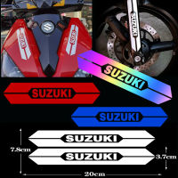 สติ๊กเกอร์สะท้อนแสงติดมอเตอร์ไซค์2PSC/ล็อตสติ๊กเกอร์สัญลักษณ์ถังน้ำมันเชื้อเพลิงมอเตอร์ไซค์สำหรับ SUZUKI