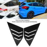 1 คู่รถด้านหลังบานเกล็ดตกแต่งอุปกรณ์เสริม Fit สำหรับ Ford Focus ST RS MK3 12-18 Bright Black