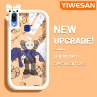 YIWESAN เคสสำหรับ VIVO Y95 Y91เคส Y91i ลายการ์ตูนตุ๊กตาแฟชั่นสีสันสดใสซิลิโคนอ่อนชัดเจนเคสโทรศัพท์กันกระแทกรูปสัตว์ประหลาดน้อยน่ารักเลนส์กล้องถ่ายรูปฝาครอบป้องกันโปร่งใส