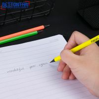 Graphite Pencil ดินสอไม้ HB ทรง 3 เหลี่ยม สีสันสดใสโดนเด่นด้วยสีนีออน แพ็ค 12 แท่ง ยี่ห้อ Deli U54600 ดินสอนักเรียน ดินสอสีสดใส ดินสอ เครื่องเขียน อุปกรณ์การเรียน school