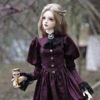 - Elina BJD ตุ๊กตา 1/3 สวยหรู เลดี้ วินเทจ อริสโตคราติก สีม่วง ชุดเรซิ่น ของเล่นศิลปะ