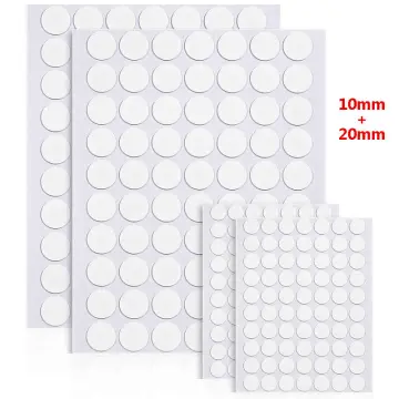 2 Double Sided Adhesive Dots, 100 Pack Clear Sticky Tack Round Putty