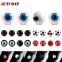 A cw】autcoat 48pcs Universal Car Tyre Valve CAP WHEEL DUST covers for Car, truck, SUV, motorcycle, BIKE Car styling Valve Stem caps