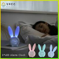 VHGG Timer LED Display Rabbit Electronic Clock Digital Alarm Clock Rechargeable Clock Night Lamp