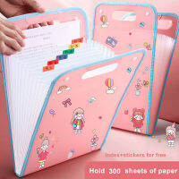 A4 Portable Organ File Bag 13 Layer Storage Clip Large Capacity Student Folder Test Paper Storage Bag