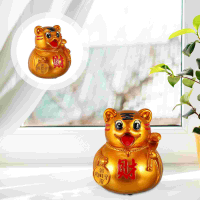 1pc Decorative Coin Storage Bank Tiger Shape Piggy Bank Coin Piggy Bank