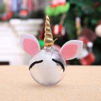 POPO คริสต์มาสตกแต่ง DIY ลูกบอลใส Unicorn Santa ลูกบอลเอลฟ์