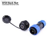 ▨●┋ SP20 IP68 Back Nut TYPE waterproof connector 1/2/3/4/5/6/7/9/10/12/14Pin Aviation connectors plug and socket