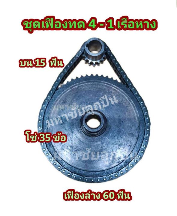 ชุดเฟืองทด-4-1-เฟือง2แถว-ชุดเฟืองเรือหางยาว-เฟืองทดรอบ-ทดฮอนด้า-เฟืองหางเรือ-ชุดเฟืองหางเรือทด-เฟืองทดเรือ