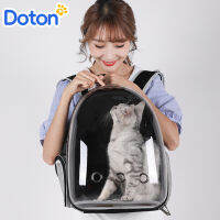 Doton Tas Carrier สำหรับสัตว์เลี้ยงแบบพกพาใหม่2023กระเป๋าสะพายเดินทางแมวแคปซูลสำหรับสัตว์เลี้ยง