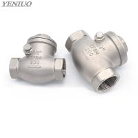 Stainless steel wire mouth horizontal non-return valve 304 stainless steel female thread swing check valve 1/2" 3/4" 1" 1-1/4"