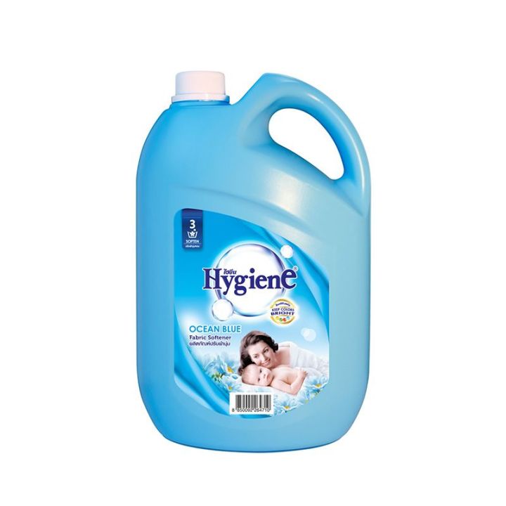 ไฮยีน-น้ำยาปรับผ้านุ่ม-สูตรมาตรฐาน-กลิ่นโอเชี่ยนบลู-สีฟ้า-3500-มล-hygiene-regular-softener-blue-3500-ml