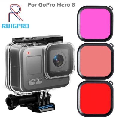 เคสกันน้ำ GoPro Hero 8 ดำน้ำลึก 45m Waterproof Housing กล้องโกโป 8 และฟิลเตอร์ดำน้ำ 3 สี