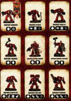 Warhammer 40 K Holy Blood Angel Hero Terminator เก้าคนพื้นที่ทางทะเล Heroes Series 2