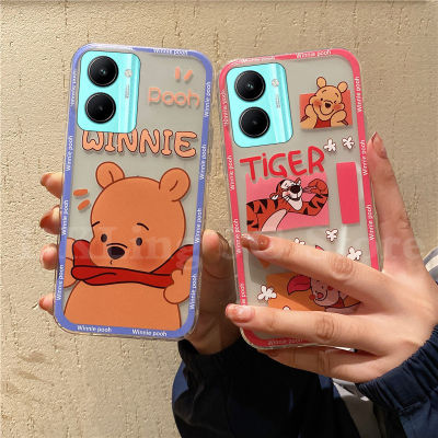 เคสใส่โทรศัพท์สำหรับ VIVO Y36 5G เคสโทรศัพท์ซิลิโคนนิ่มลายการ์ตูนหมีหมูน่ารักเคสด้านหลัง VIVOY36 2023