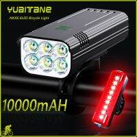 HOT★10000 MAh จักรยานกันน้ำ USB ชาร์จไฟจักรยาน LED 5000LM Super Bright ไฟฉายสำหรับขี่จักรยานด้านหน้า/ด้านหลัง