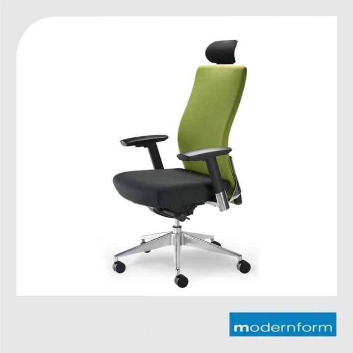 modernform-เก้าอี้สำนักงาน-รุ่น-series15-เบาะสีดำ-พนักพิงสูง-สีเขียว-เก้าอี้ทำงาน-เก้าอี้ออฟฟิศ-เก้าอี้ผู้บริหาร-เก้าอี้ทำงานที่รองรับแผ่นหลังได้ดีเป็นพิเศษ-ปรับที่วางแขนได้-3-ทิศทาง-ปรับล็อคเอนพนักพิ