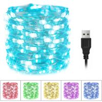 2M/5M/10M USB Plug In String Fairy Lights /USB LED String light Fairy Christmas Copper Wire Lights /Waterproof Fairy Lights For Christmas Wedding Party Decoration