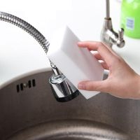 ♗ White Dishwashing Sponge Cleaning Brush Wipe Sponge Household Cleaning Super Decontamination Melamine Toughness Durable Tool