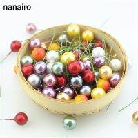 【YF】♣┇▥  100pcs Super pearl Plastic Stamens Artificial Berries Wedding Wreaths Decoration