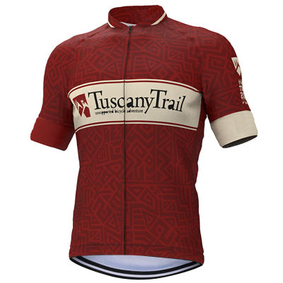 Hot Tuscany Lovers Cycling Jersey Red Bike Clothing Gravel Bicycle Wear Short Sleeve Top Shirts