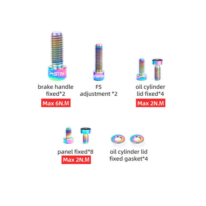 20ชิ้นเซ็ตไทเทเนียม-xt775ไฮดรอลิดิสก์เบรกสายฟ้าชุดจักรยานเสือภูเขาเบรกจับน้ำมันกระบอกฝาสายฟ้าชุด30กรัมชิ้นส่วนจักรยาน
