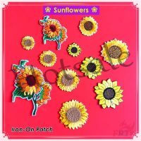 【hot sale】 ♤ B15 ♚ Sunflowers - Plants Iron-On Patch ♚ 1Pc DIY Sew on Iron on Badges Patches