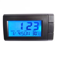 ✑☫☈ Universal Clock Thermometer 2-in-1 Temperature Meter Calendar Electronic Watch Car Central Control Clock High Precision