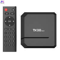 TX98กล่องเครื่องเล่นดิจิตอลอัจฉริยะสำหรับบ้านพร้อมรีโมทคอนโทรลแรม4K กล่องสมาร์ททีวี2GB กล่องทีวีรอม16GB