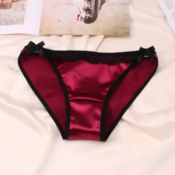 Plus Size Satin Panties Women's New Sexy High Quality Satin