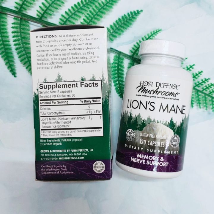 สารสกัดจากเห็ดยามาบูชิตาเกะ-ออแกนิค-fungi-perfecti-usda-organic-lions-mane-memory-amp-nerve-support-120-vegetarian-capsules-host-defense-เห็ดหัวลิง-เห็ดภู่มาลา-เห็ดปุยฝ้าย