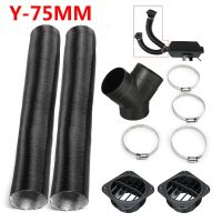 75mm Heater Pipe Duct Warm Air Outlet For Webasto For Eberspacher For Propex Diesel Heater Vent Hose Clips Set