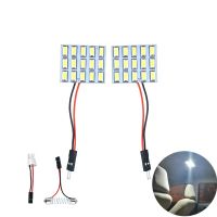 【Sell-Well】 komla หลอดไฟโดม LED ภายในรถยนต์แผง LED รูปลอกหลอดไฟสำหรับ Peugeot 307 207 407 206 308 Renault Clio Captur 2 3