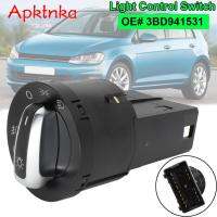 APKTNKA สำหรับ VW MK4 Beetle Passar Golf Polo Sharan Lupo ไฟหน้ารถหมอกโคมไฟควบคุมสวิทช์ OE #3BD941531รถเปลี่ยน