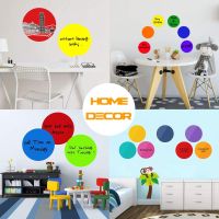 12 Pacs Dry Erase Dots Colorful Circles Wall Decor Whiteboard Marker Removable Vinyl Sticker for Home Classroom Teacher Student