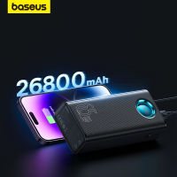 Baseus 26800mAh PowerBank  65W Fast Charging for Laptop Macbook Pad Digital Display 4-port Charger for Xiaomi Huawei