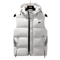 ♘✷❉ Men 39;s Winter Golf Jacket 2022 Windproof Cotton Vest Warm Golf Clothing Hooded Vest Fashionable Loose Jacket Coat