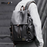 Mens Drawstring Backpack 15.6 inch Laptop Computer College Student Schoolbag Large Capacity Leisure Travel Male Mochila X211C