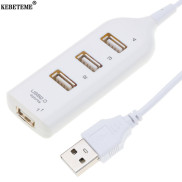 KEBETEME Bộ Chuyển Đổi USB 4 Cổng Tốc Độ Cao Hub Mini USB 2.0 Đa Thông