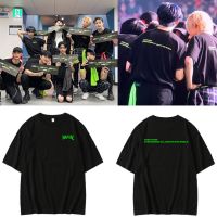 Korean Fashion K Pop Kpop StrayKids MANIAC K-pop T-shirt Cal Short Sleeve T Shirt Female Harajuku Streetwear Shirts Plus Size