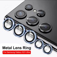 For Samsung Galaxy S23 Ultra Camera Screen Protector SamsungS23 Plus S23+ S23Ultra 5G Rear Metal Lens Ring Tempered Glass Film Camera Screen Protector