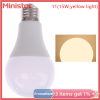 Ministar หลอดไฟ E27 LED 5W 7W 9W 12W 15W 18W โคมไฟสปอตไลท์ LED แสงเย็น/อบอุ่นสีขาว