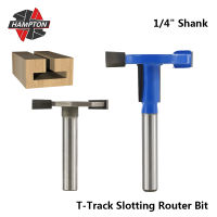 Hampton T-Track Slotting Router Bit สำหรับไม้14 "Shank Carbide Milling Cutter T Slot End Mill CNC แกะสลัก Bit