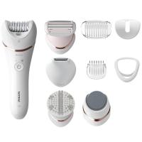 Philips Series 8000 Wet and Dry Epilator BRE740 with 9 accessories