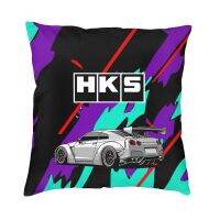 xzx180305   ญี่ปุ่น Retro Auto Hks Jdm ดริฟท์สแควร์ Pillowcover ตกแต่งปลอกหมอนโยนหมอนสำหรับโซฟาพิมพ์