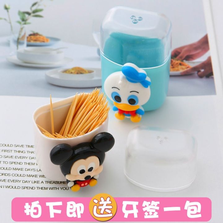 multi-functional-toothpick-box-home-personality-creative-cartoon-cute-magnetic-jar-container-refrigerator-stickers-message
