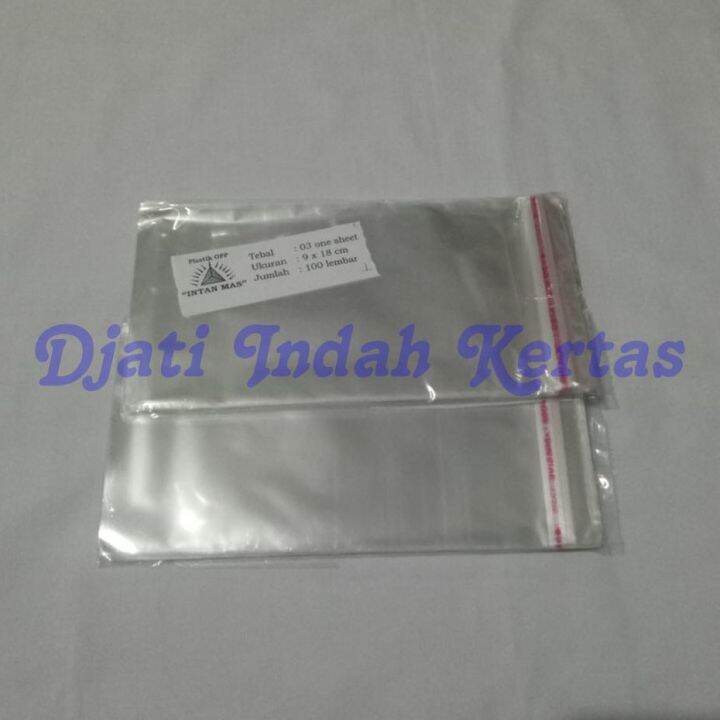 Plastik Opp One Sheet Dengan Seallem Isi 1000 Lembar 10 Pack Plastik Lembaran Lazada 5503